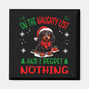 Cute Dachshund Wiener Doxie Dog Dog Christmas On T Magnet