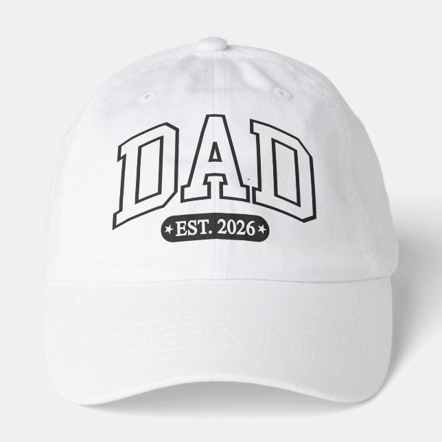 Cute Dad Est 2026 Hat (Front)