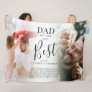 Cute 'DAD' you are the Best  Photos Name & Quote Fleece Blanket