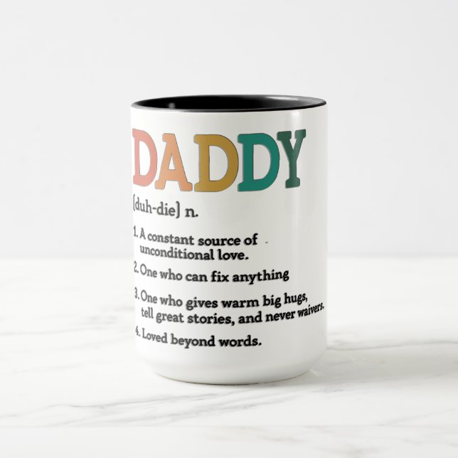Cute Daddy Definition Mug (Center)