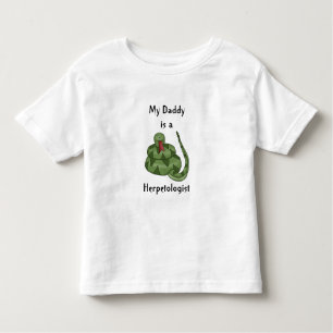 Cute Daddy is a Herpetologist Snake Lover Kids Toddler T-shirt