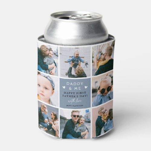 Cute Daddy  Me Photo Collage 1st Fathers Can Cooler