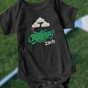 Cute Daddy's Little Caddie Future Golfer Name Boy Baby Bodysuit