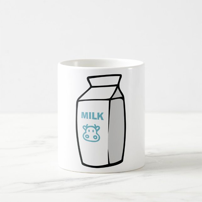 Cute Dairy Cow Cartoon Milk Carton Illustration  Coffee Mug (Creator Uploaded)