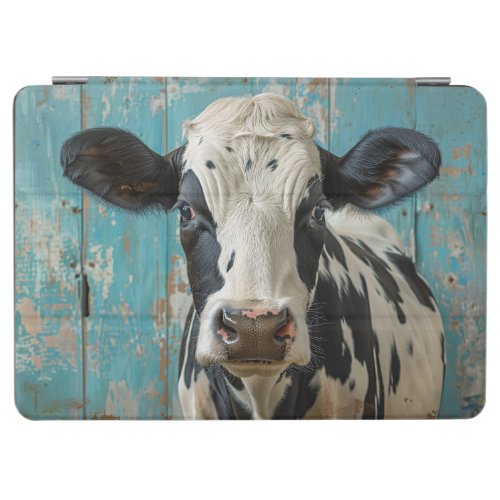 Cute Dairy Cow Farmhouse Painting iPad Air Cover