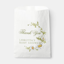 Cute Daisies Floral Baby Shower Thank You