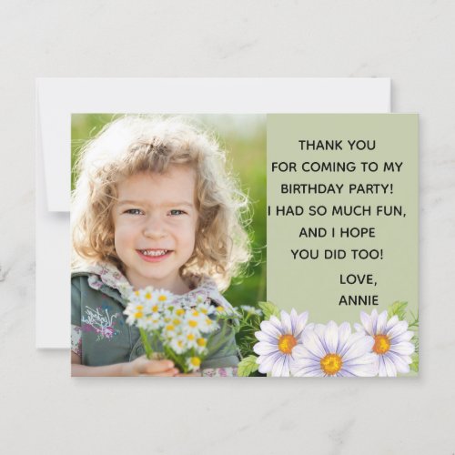 Cute Daisies Little Girls  Postcard