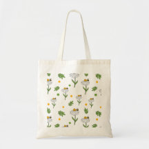 Cute Daisy and Bee Seamless Pattern