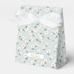 Cute Daisy Blue Wildflower Birthday / Baby Shower Favor Boxes