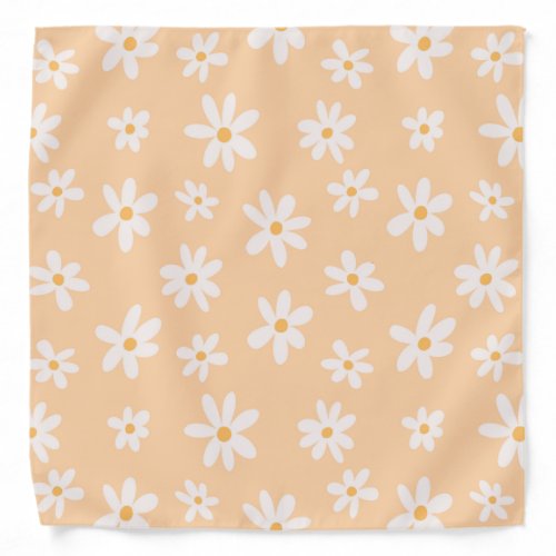 Cute Daisy Flower Pattern Bandana