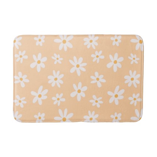 Cute Daisy Flower Pattern Bath Mat