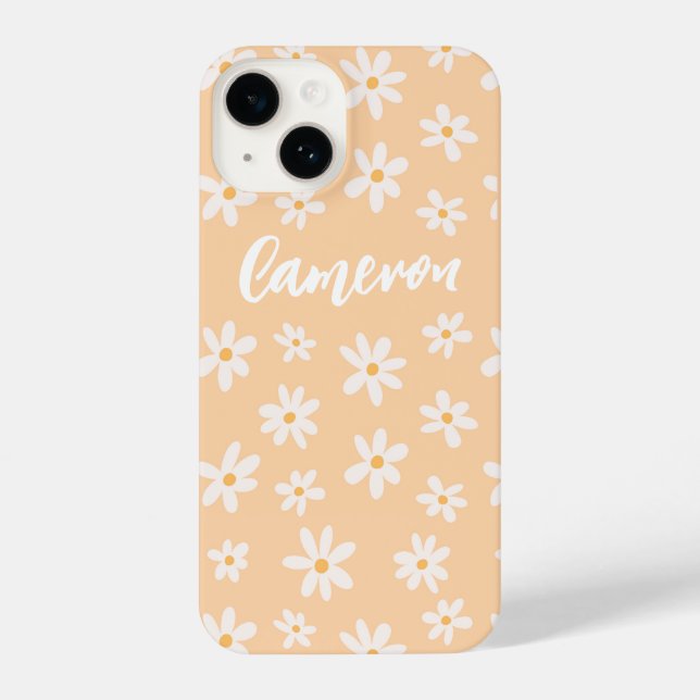 Cute Daisy Flower Pattern iPhone Case (Back)