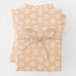 Cute Daisy Flower Pattern Wrapping Paper Sheets
