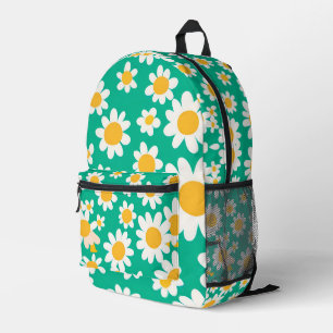 Cute Daisy Flower School kids beautiful pattern Printed Backpack