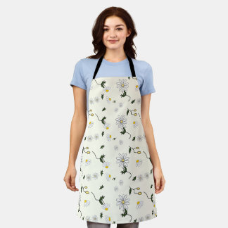 Cute Daisy Pattern Apron For Girl