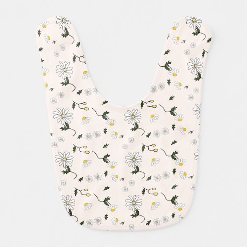 Cute Daisy Pattern Baby Bib