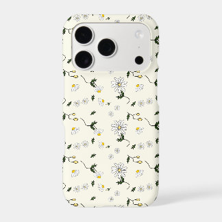 Cute Daisy Pattern iPhone 17 Pro Case