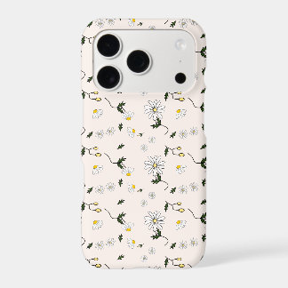 Cute Daisy Pattern iPhone 17 Pro Case