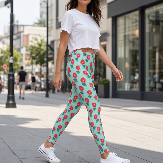 Cute Daisy Pattern Leggings (Creator Uploaded)