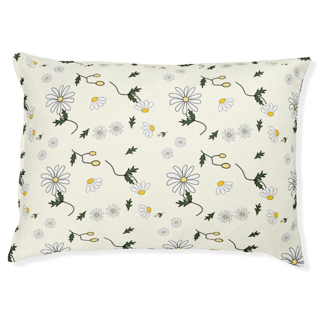 Cute Daisy Pattern Pet Bed (Front)