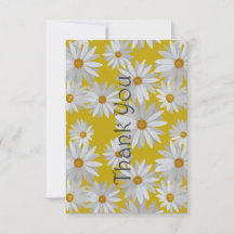 Cute Daisy Patterned Thank You