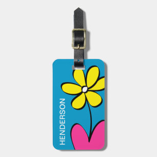 Cute Daisy Personalized Luggage Tag