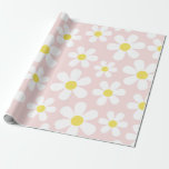 Cute Daisy Pink Wrapping Paper