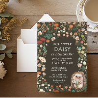 Cute Daisy Woodland Animal Forest Baby Shower