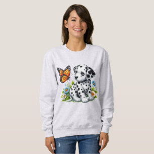 Cute Dalmatian/Butterfly friends Sweatshirt