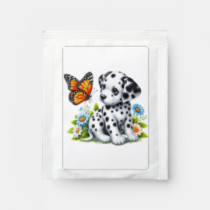 Cute Dalmatian/Butterfly friends Tea Bag Drink Mix