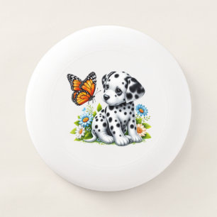 Cute Dalmatian/Butterfly friends Wham-O Frisbee