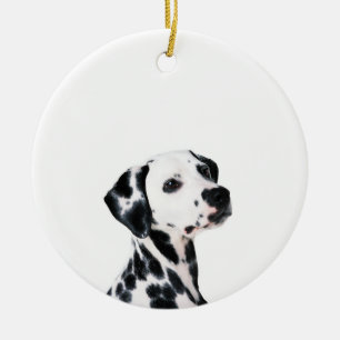 Cute Dalmatian Dog Ceramic Ornament