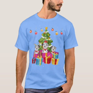 Cute Dalmatian Dog Christmas Tree Decorations T-Shirt