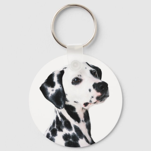 Cute Dalmatian Dog Keychain (Front)
