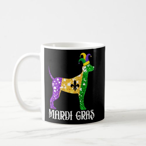Cute Dalmatian Dog Lover Mardi Gras Party Jester M Coffee Mug