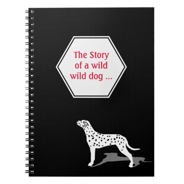 Cute Dalmatian dog Notebook (Front)