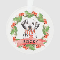 Cute Dalmatian Dog Pet Christmas Ornament