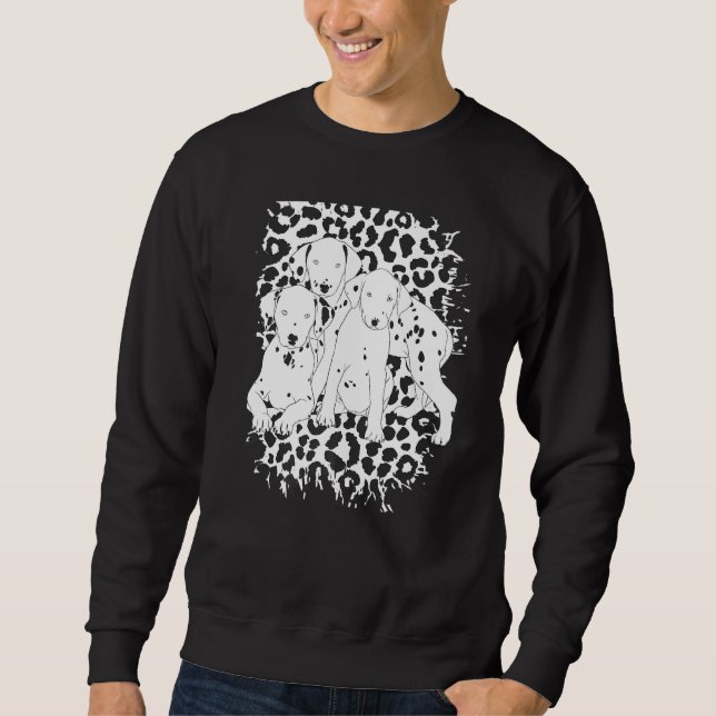 Cute Dalmatian Dog Puppy Sweatshirt (Front)