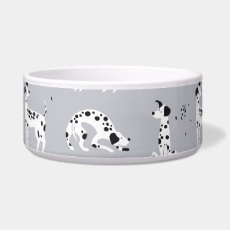 Cute Dalmatian Dog Seamless Pattern Bowl