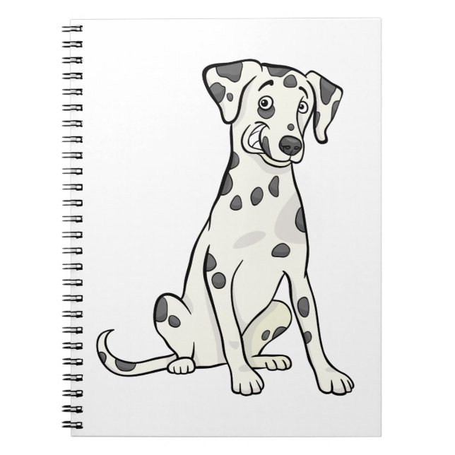 Cute Dalmatian Gift Puppy Dog Mom Lover Cartoon Notebook (Front)