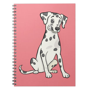 Cute Dalmatian Gift Puppy Dog Mom Lover Cartoon Notebook