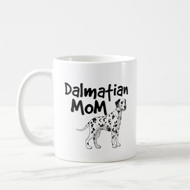 Cute Dalmatian Mom Dog Owner Women Coffee Mug (Left)