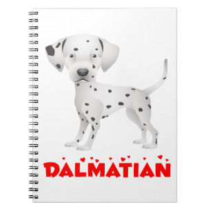 Cute Dalmatian Mom Puppy Dad Dog Lover Notebook