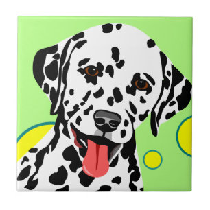 Cute Dalmatian Puppy Ceramic Tile