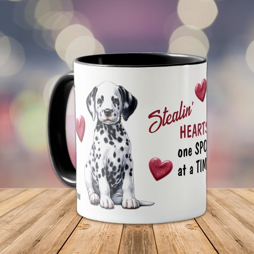 Cute Dalmatian Puppy Stealing Hearts Mug