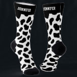 Cute Dalmatian Spot Pattern Dog Lover Socks<br><div class="desc">Cute and kawaii pattern for those who love dog. You can further customize the background color using the design tool. Personalized gift with editable text for your loved ones during this holiday season.</div>