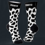 Cute Dalmatian Spot Pattern Dog Lover Socks<br><div class="desc">Cute and kawaii pattern for those who love dog. You can further customize the background color using the design tool. Personalized gift with editable text for your loved ones during this holiday season.</div>