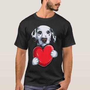 Cute Dalmatian Valentine's Day Dog Dalmatian T-Shirt