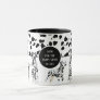Cute Dalmatians Black & White Happy Spots Mug
