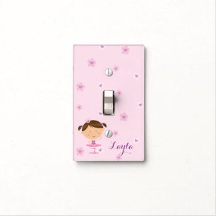 Cute Dancer Ballerina Girl Light Switch Cover